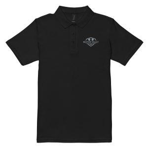 Women’s pique polo shirt - Gray logo, Embroidered