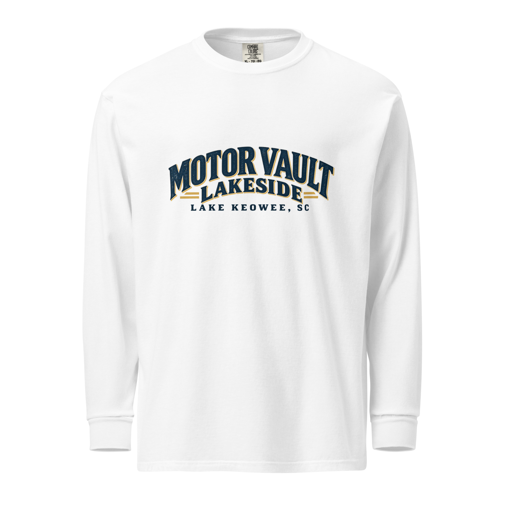 Garment-dyed heavyweight long-sleeve shirt, Lake Keowee