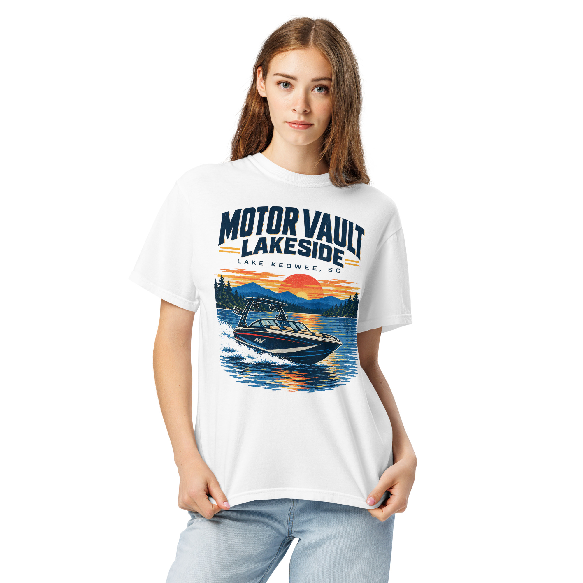Comfort Colors, Lake Keowee - Unisex garment-dyed heavyweight t-shirt, - Image 7