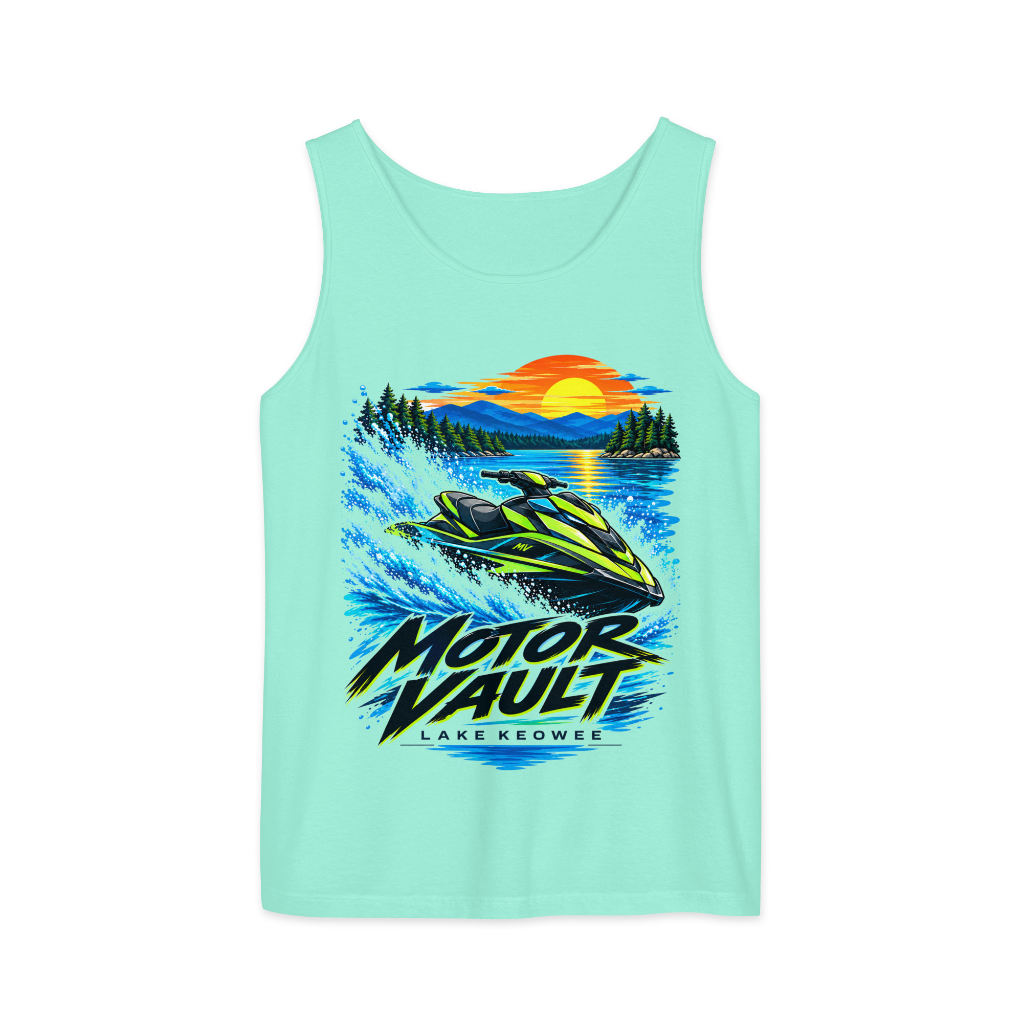 Comfort Colors Tank, Lake Keowee - Unisex garment-dyed tank top - Image 22