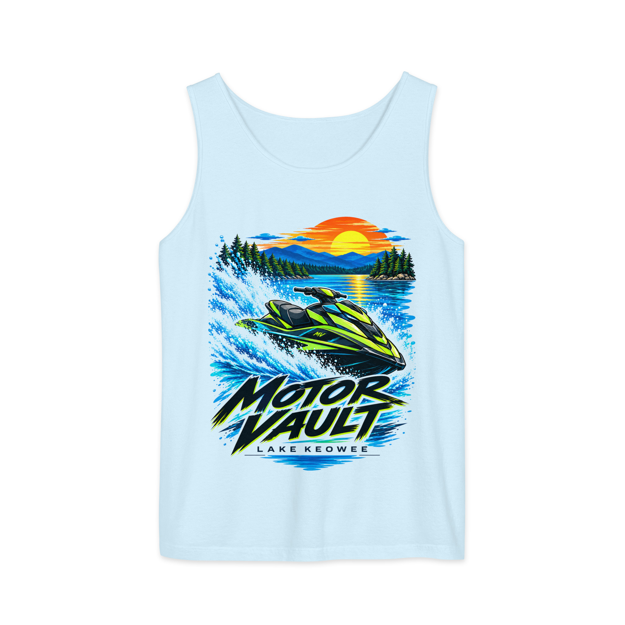 Comfort Colors Tank, Lake Keowee - Unisex garment-dyed tank top - Image 19