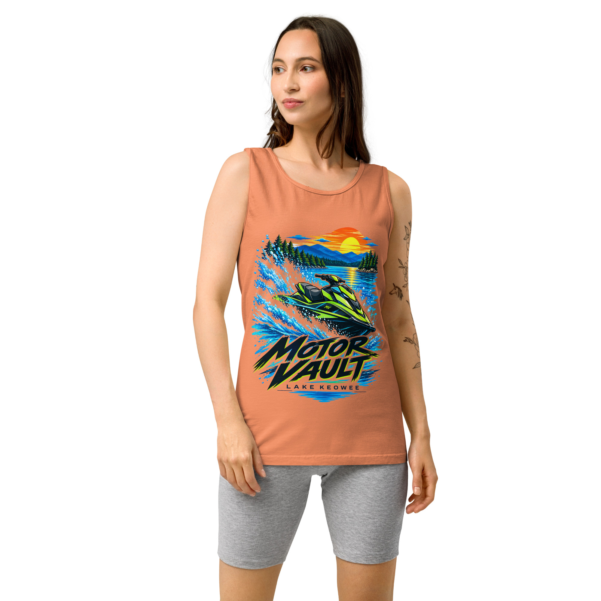Comfort Colors Tank, Lake Keowee - Unisex garment-dyed tank top - Image 15