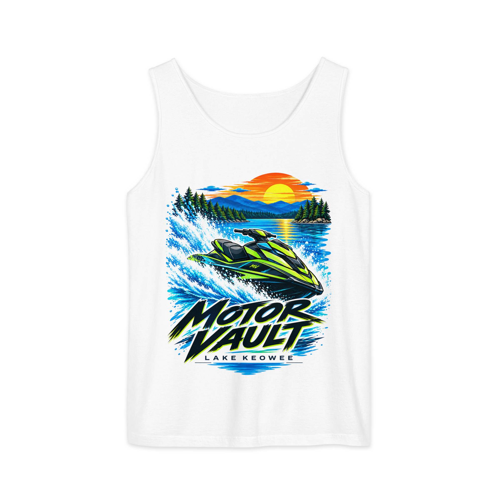 Comfort Colors Tank, Lake Keowee - Unisex garment-dyed tank top - Image 20